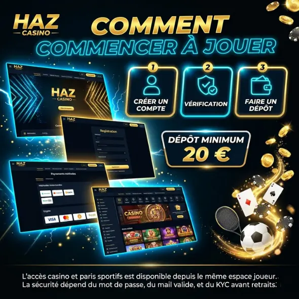 Accéder à Haz Casino