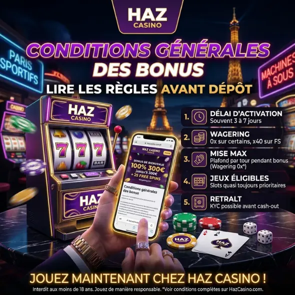 Conditions générales des bonus